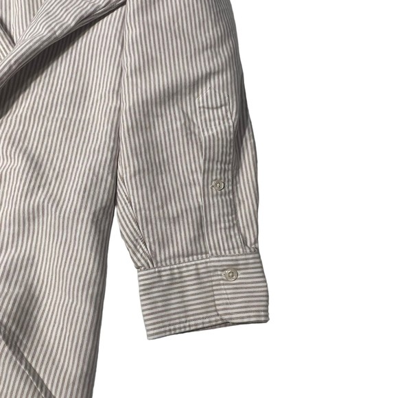 Ralph Lauren mens polo shirt button up cream and white size 16 1/2 -32 - Picture 8 of 13